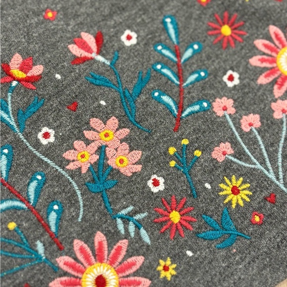 Floral Embroidered Sweatshirt - Picture 3 of 3